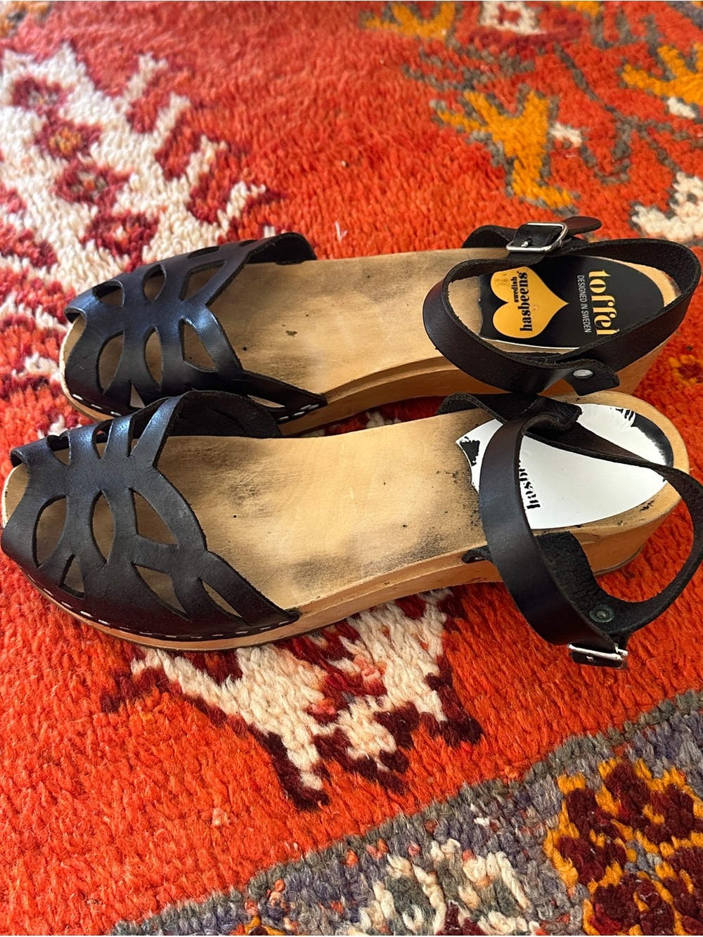 Swedish Hasbeens Toffel Sandals - EU37 - Picture 2 of 7
